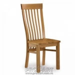 Thanh lý: Ghế phòng ăn mặt gỗ Rustic, tựa lưng 5 nan CH-06