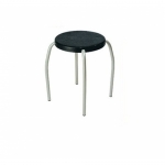 Ghế đôn mặt nhựa chân sơn tĩnh điện mầu ghi nội thất 190 bộ quốc phòng D01-S