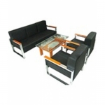 Bộ bàn ghế salon Hòa Phát BSL90 - Da thật