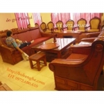 Đồ gỗ cao cấp Bộ bàn ghế Hộp trống Gỗ Hương HT03