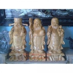 Bộ Tam đa – Ba ông Phúc Lộc Thọ gỗ Pomu TĐ05