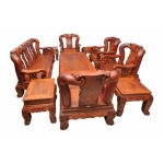 Salon triện tay 14 cẩm lai 10 món