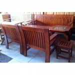 BỘ SOFA CHỮ C GỖ SỒI NGA TỰ NHIÊN 100% - SF09