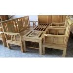 BỘ SOFA PHÚC LỘC THỌ GỖ SỒI NGA TỰ NHIÊN - SF02