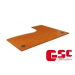 MẶT BÀN VĂN PHÒNG LƯỢN TRÁI T-CP1400H(L)