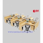 MODUL BÀN LÀM VIỆC 6 CHỔ NGỒI GSC-MD08