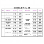 Bảng giá chăn-ga-gối Việt Nam Goodnight 2013