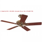 Quạt trẩn Hunter 5 cánh sải cánh 132cm Mã 24524