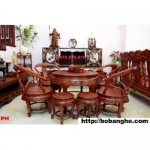 bàn ghế đồng kỵ Minh quốc Bàn tròn gỗ Hương BT4