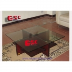 BÀN SOFA CHÂN CHỮ THẬP,MẶT KÍNH GSC-BSF-01