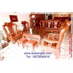 Bộ bàn ghế đồng kỵ Minh Quốc Hồng cột 12-QHH12