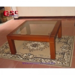 BÀN GỖ SOFA VUÔNG MẶT KÍNH GSC-BSF-09