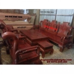 Bộ bàn ghế đồng kỵ Kiểu khổng minh gỗ hương KM02