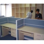 Vách ngăn khung nhôm bọc nỉ - VNN07