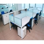 Vách ngăn kính chạy trên mặt bàn- VNK01