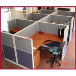 Vách ngăn khung nhôm bọc nỉ - VNN03