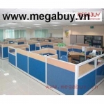 Vách ngăn khung nhôm bọc nỉ trên kính - VNN02