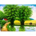 Tranh phong cảnh - Làng quê Việt 10