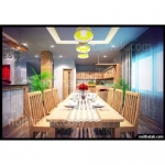 Bàn ghế ăn phòng bếp nhà chú Châu