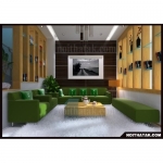 Phòng khách mang hơi thở thiên nhiên