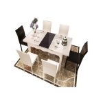 Bàn ăn mặt kính có bếp điện từ cho chung cư C119