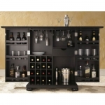 Tủ rượu gỗ ghép thanh sơn màu 10