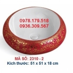 LAVABO SỨ ĐẶT BÀN NGHỆ THUẬT MÃ SỐ 2310 - 2