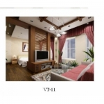 Vách trang trí phòng khách Vạn Xuân