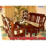 Bàn ghế gỗ hương khảm cảnh đẹp - Đồ gỗ đồng kỵ