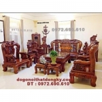 Bộ bàn ghế đồng kỵ kiểu Công phương vai 14 BG43