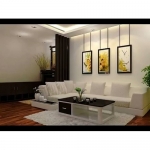 Sofa da ,phòng khách ,nỉ tạo không gian cho trẻ nhỏ