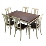 Bộ bàn ăn giả cổ CK170-01 (6 ghế)