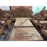 Bộ bàn ghế đẹp cho nhà biệt thự kiểu Đỉnh rồng B163