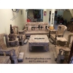 Bộ bàn ghế gỗ ngọc nghiến ( Nu nghiến ) Bộ triện V14 B169