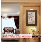 Tranh nhựa 3D - Đào thắm