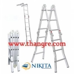 Thang gấp 4 đa năng chân choãi dài 3,7m NIKITA