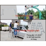 Thang gấp 4 đa năng chân choãi dài 4,7m NIKITA
