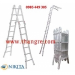 Thang gấp 6 khúc chân choãi đa năng NIKITA dài 5,4m