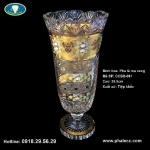 Bình Hoa Pha Lê Cao Cấp Mạ Vàng