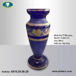 Bình Hoa Thủy Tinh Màu Mạ Vàng