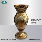 Bình Hoa Thủy Tinh Màu Mạ Vàng