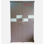 Tủ áo gỗ công nghiệp MDF phủ Simily màu nâu cafe (Rộng 90 x Cao 170 cm)