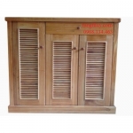 Tủ giày gỗ Xoan ta loại cánh chớp rộng 1m