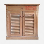 Tủ giày gỗ Xoan ta loại cánh chớp rộng 0,6m