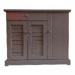 Tủ giày gỗ công nghiệp MDF phủ Simily màu nâu cafe loại 90 cm
