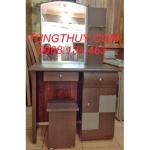 Bàn phấn gỗ công nghiệp MDF phủ Silimy màu Cafe (70 cm)