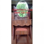 Bàn phấn gỗ công nghiệp MDF phủ Melamine màu vân xoan đào (60 cm)