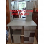 Bàn phấn gỗ công nghiệp MDF phủ Silimy màu trắng (70 cm)