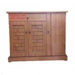 Tủ giày gỗ công nghiệp phủ Silimy loại 90cm màu vân gỗ