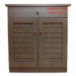 Tủ giày gỗ công nghiệp phủ Silimy loại 70cm màu nâu cafe